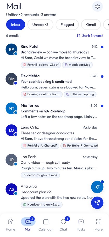 Mail inbox